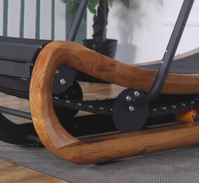 Close-up of the belt on the American Weights treadmill
