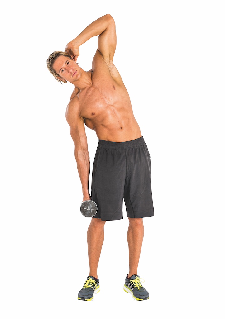 dumbbell side bend