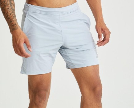 Gym + Coffee Daybreak 7in Shorts in Marble Grey