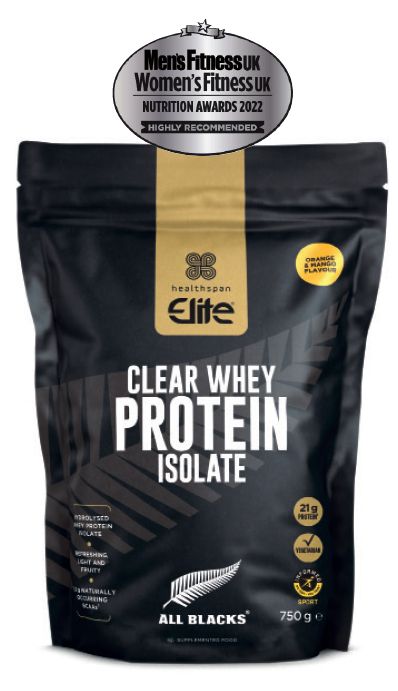 healthspan clear whey isolate men's fitness and women's fitness nutrition awards results 2022 highly recommended