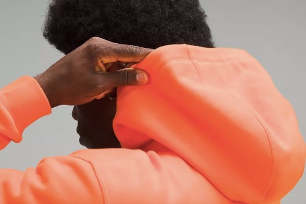 Product shot of a Lululemon hoodie