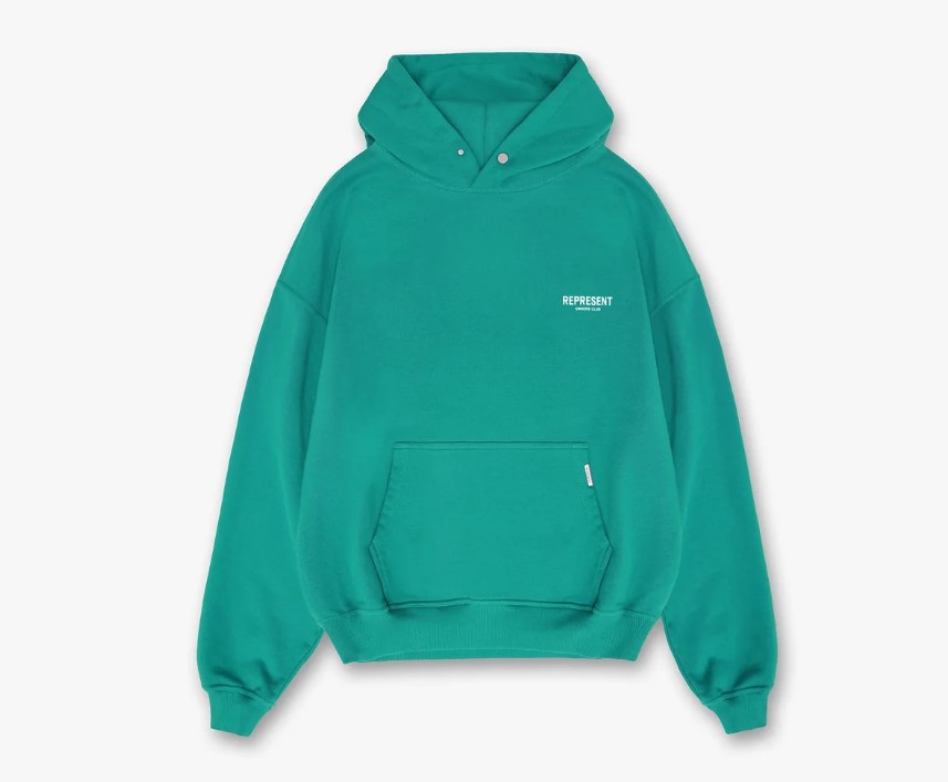 Product shot of a Represent hoody