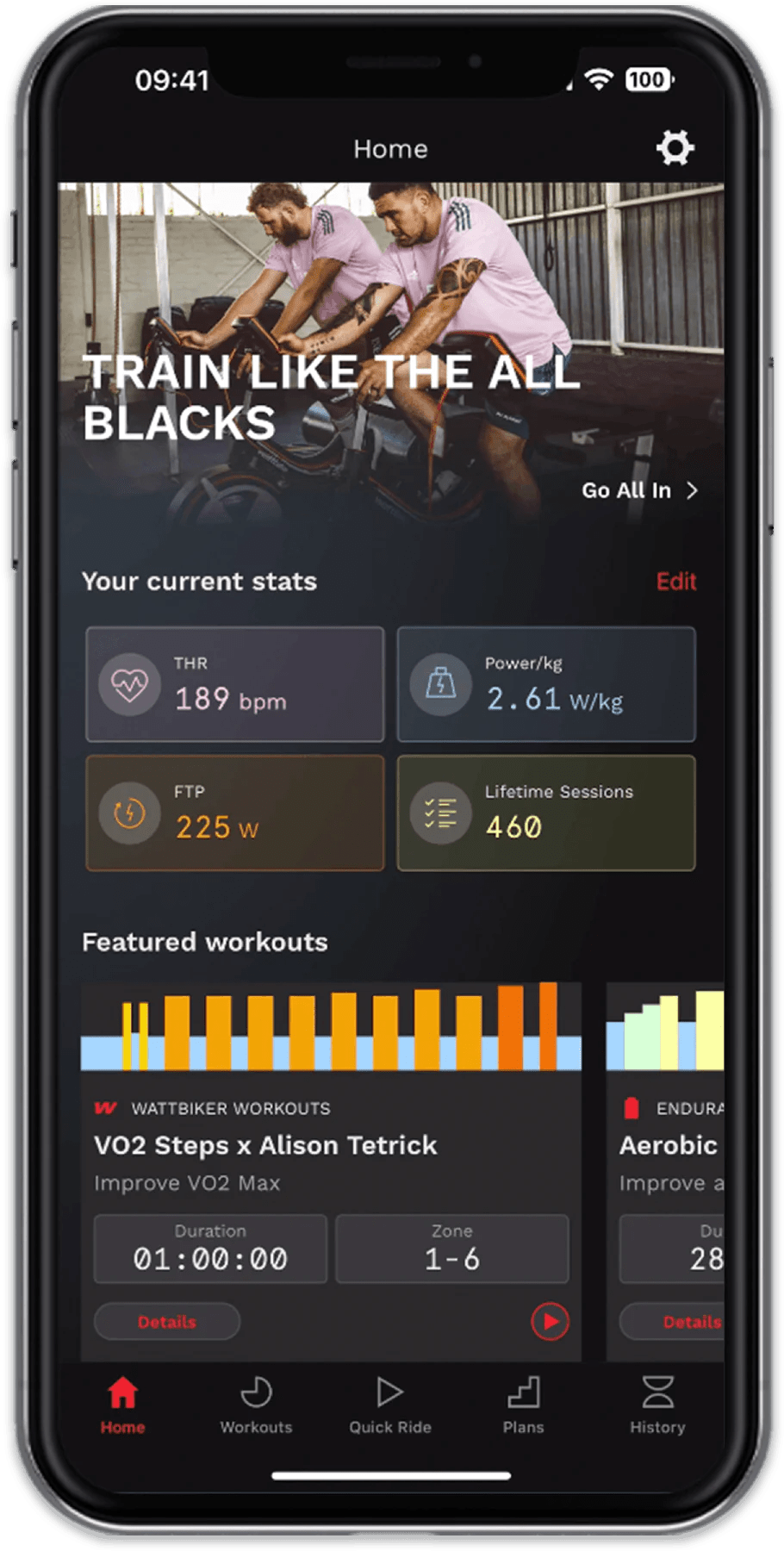 Wattbike Hub app